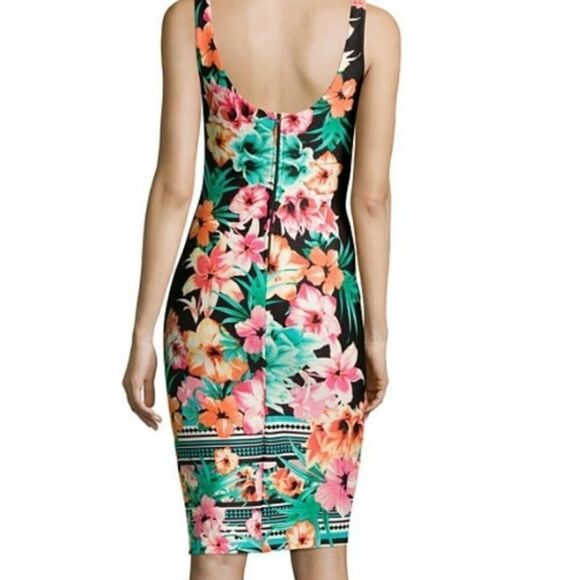Bisou Bisou Black Floral Dress Sz 2 - Picture 2 of 11